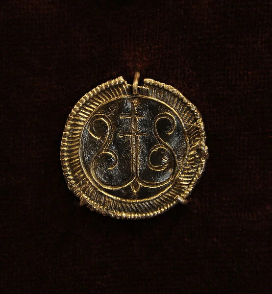 Bronze pendant. Museum of History and Navigation. Riga. Latv