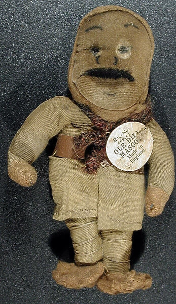 Bruce Bairnsfather Old Bill mascot doll