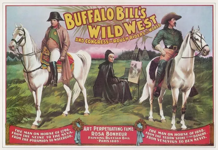 Framed Print : Buffalo Bills Wild West Show Print