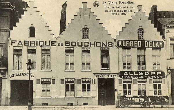Three buildings in the Quai au Foin, Brussels, Belgium