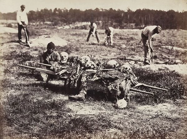 A burial party on the battle-field of Cold Harbor