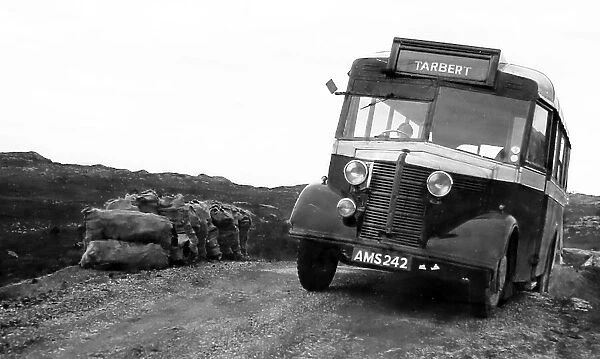 The bus to Tarbert, Scotland, 1940s / 50s