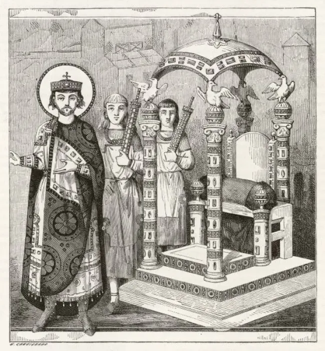 Framed Print : Byzantine Throne Print