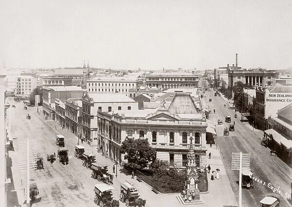 c. 1890 Australia - junction of Queen St & Eagle St Brisbane