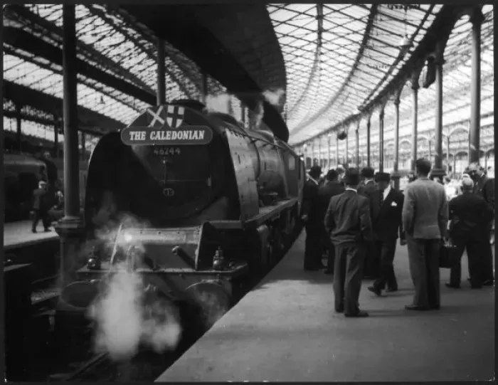 Framed Print : Caledonian Train Print at Euston Station Framed Print : Caledonian Train Print at Euston Station