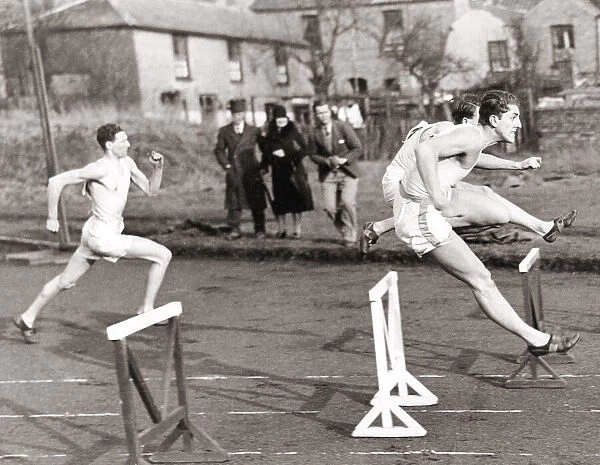 Cambridge University sports final - the hurdles, 1933