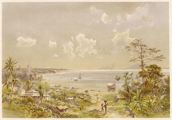 Cameroon  /  Bay 1891. Bay of Cameroon, West Africa