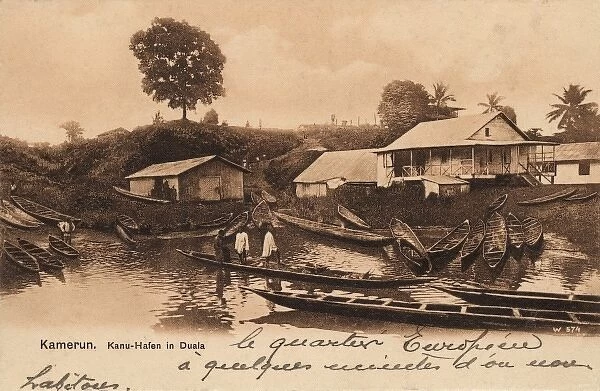 Cameroon - Douala. The Canoe Port