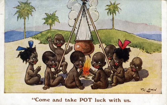 Framed Print : 1931 Print of Carib Cannibalism Scene Framed Print : 1931 Print of Carib Cannibalism Scene