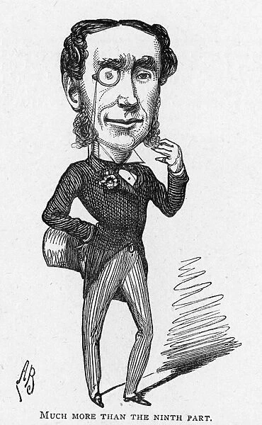 Caricature of the actor J G Taylor