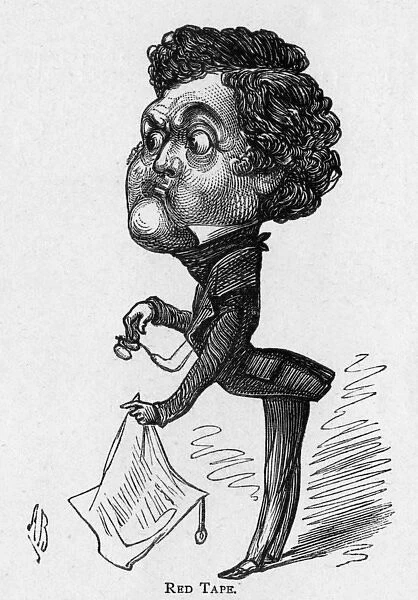 Caricature of the actor Johns Clarke