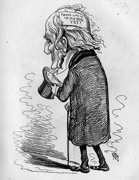 Caricature of W E Gladstone, Liberal Prime Minister