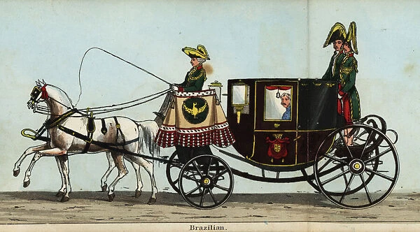 Carriage of the Brazilian minister, M. Galvao, in