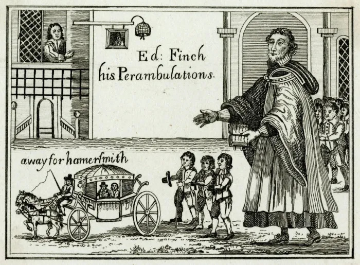 Framed Print : Print of a Carriage to Hammersmith