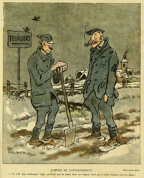 Cartoon, Cushy job, WW1