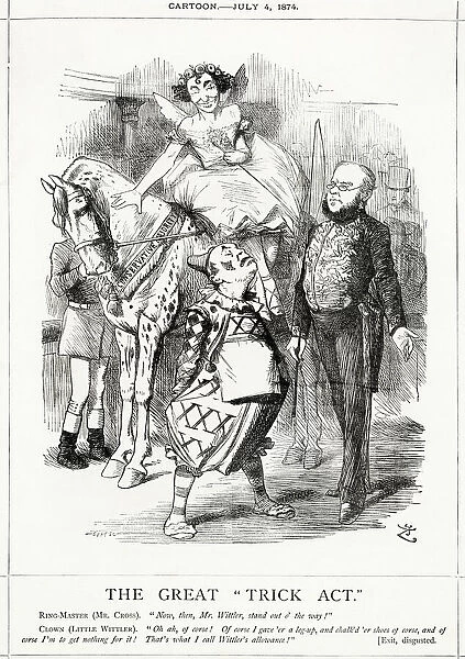 Cartoon, The Great Trick Act (Disraeli)