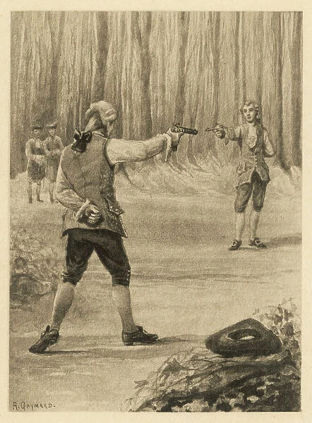Casanova fights a duel with Branecki