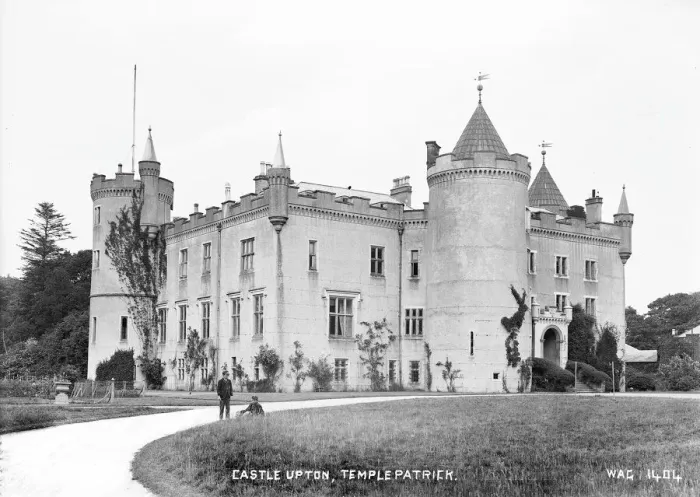 Framed Print : Castle Upton Print: Early 20th Century Oblique View Framed Print : Castle Upton Print: Early 20th Century Oblique View