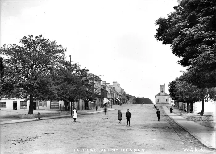 Framed Print : Castlewellan Street Scene Print, Early 1900s Framed Print : Castlewellan Street Scene Print, Early 1900s