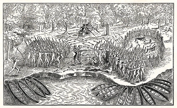Champlain Attacks the Iroquois