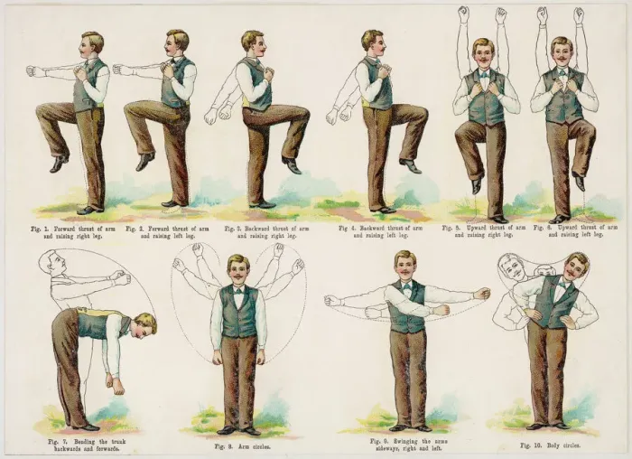 Framed Print : Chaps Exercise Regime Print Framed Print : Chaps Exercise Regime Print