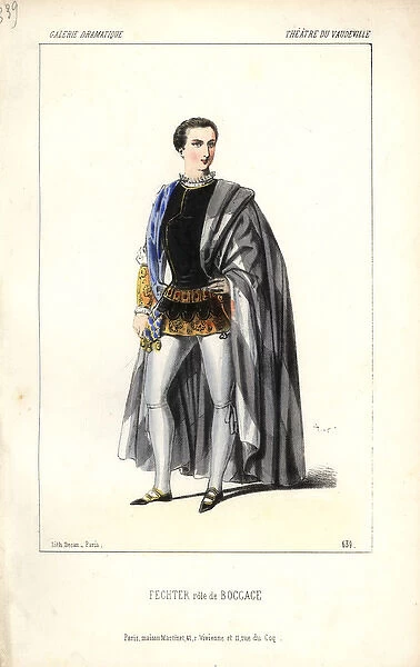Charles Albert Fechter in the role of Boccace