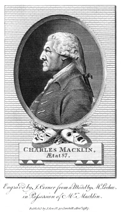 Framed Print : Charles Macklin Actor Print Framed Print : Charles Macklin Actor Print