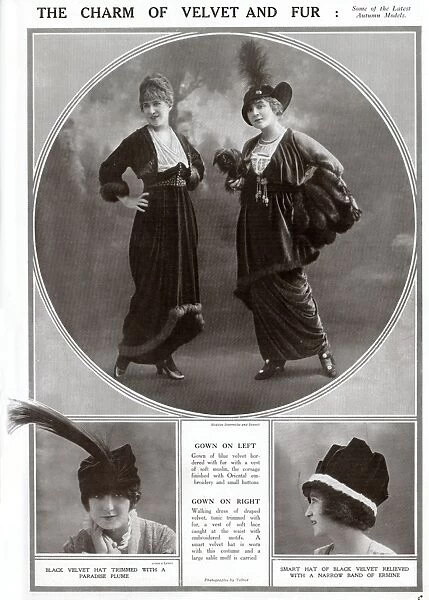 The Charm of velvet and fur 1913