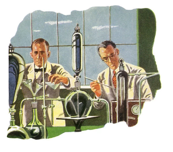 Chemists in Laboratory Date: 1950