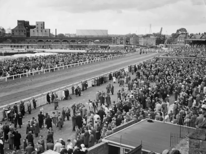 Framed Print : Chester Races Scene Print, circa 1960 Framed Print : Chester Races Scene Print, circa 1960