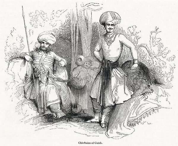 Two chieftains of the Kutch Province, north-west India