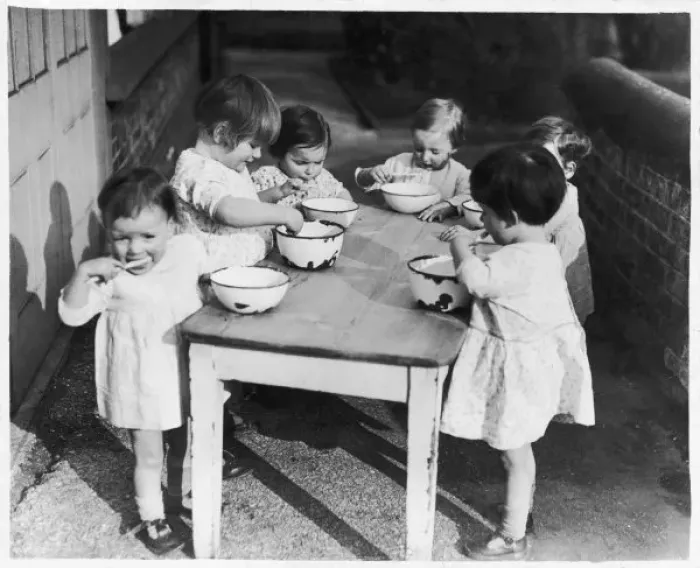 Framed Print : Children Brushing Teeth Print Framed Print : Children Brushing Teeth Print