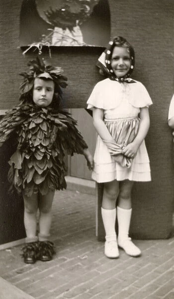 Children in fancy dress - bird costume