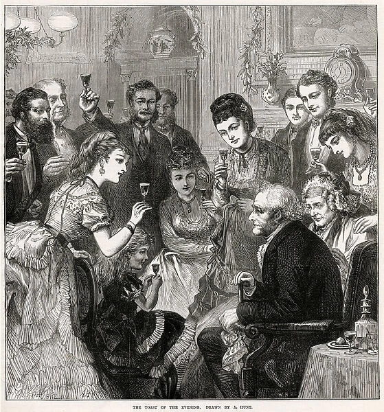 Christmas toast for the evening 1872
