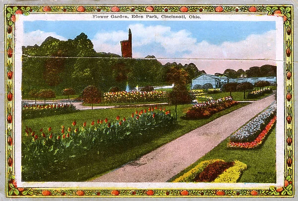 Cincinnati, Ohio, USA - Flower Garden at Eden Park
