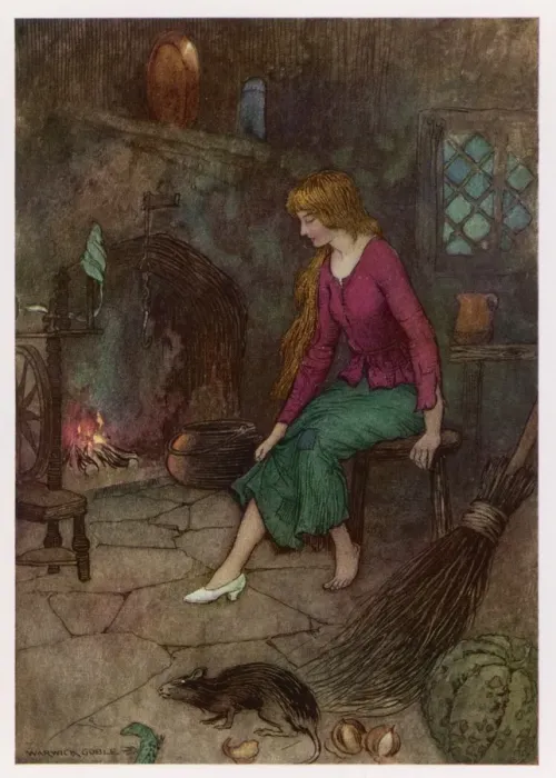 Framed Print : Cinderella Print by the Fireside Framed Print : Cinderella Print by the Fireside