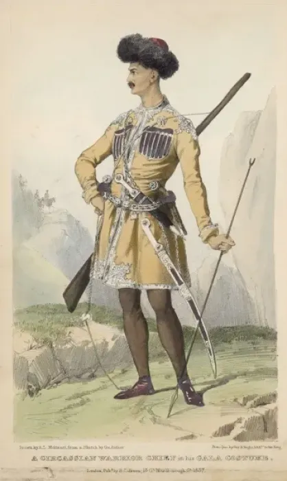 Framed Print : Circassian Warrior Print Framed Print : Circassian Warrior Print