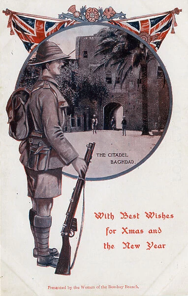 The Citadel, Baghdad, Iraq - WWI Xmas card