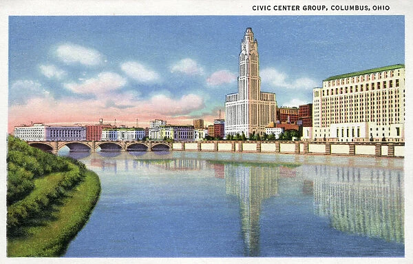 Civic Centre buildings, Columbus, Ohio, USA