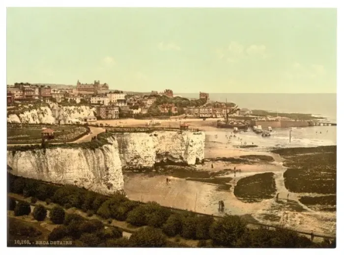 Framed Print : From the Cliffs, Broadstairs Print, Late 19th Century Framed Print : From the Cliffs, Broadstairs Print, Late 19th Century