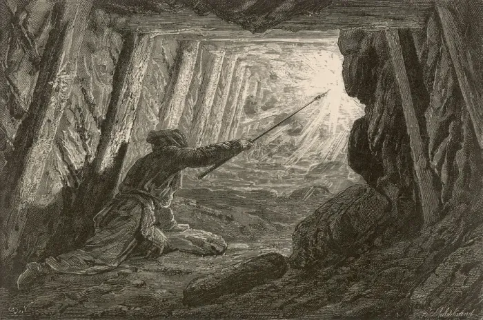 Framed Print : Coal Mine Print: A Penitent