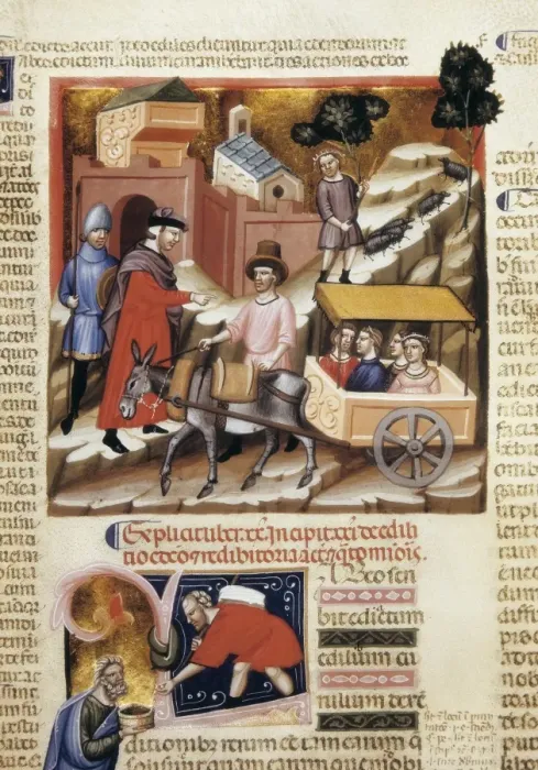 Framed Print : Print of the Justinian Codex (1350) miniature Framed Print : Print of the Justinian Codex (1350) miniature