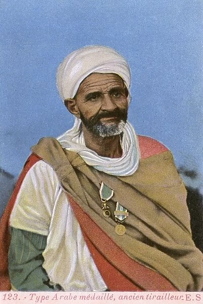 Former Colonial Moroccan Rifleman - with Arab Medal
