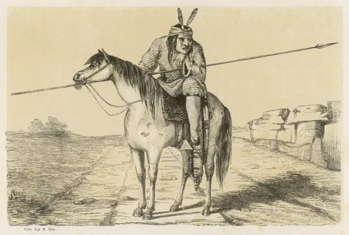 Framed Print : Comanche Warrior Print - A mounted Native American warrior Framed Print : Comanche Warrior Print - A mounted Native American warrior