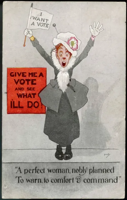 Framed Print : Mary Evans Print: A Commanding Suffragette Framed Print : Mary Evans Print: A Commanding Suffragette