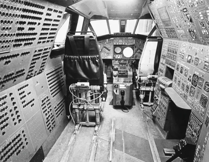 Framed Print : Concorde Cockpit Mock-up Print, Filton, Bristol 1969 Framed Print : Concorde Cockpit Mock-up Print, Filton, Bristol 1969