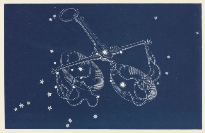 Framed Print : Libra Constellation Print Framed Print : Libra Constellation Print