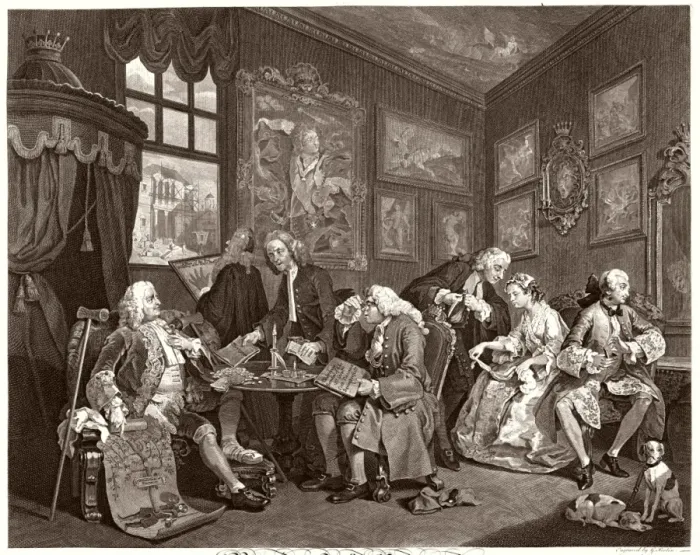 Framed Print : Marriage Contract Print, 1745, Marriage a la Mode I: The Contract Framed Print : Marriage Contract Print, 1745, Marriage a la Mode I: The Contract