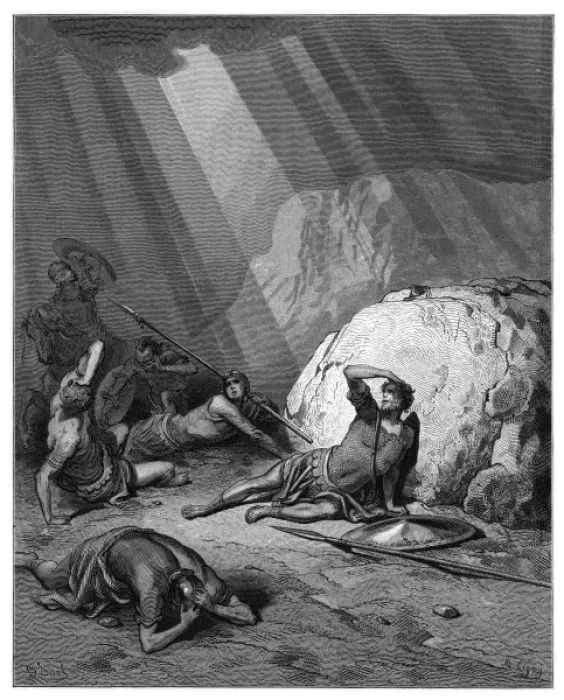 Framed Print : Print of the Conversion of St Paul on the road to Damascus Framed Print : Print of the Conversion of St Paul on the road to Damascus