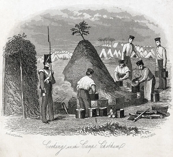 Cooking at the Camp. Chobham, 1853 (c)